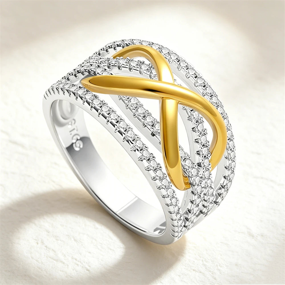 2026 New 925 Silver Sun Star Moon Bow Ring, Size 6 7 8 9, Suitable for European Women's Original Charm High Jewelry Gifts