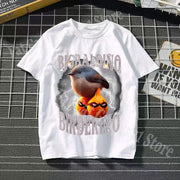 Tralalero Tralala Cotton T-shirt Kids Anime Tungtung Sahur Brainrot Tees Boy Girl Summer Short Sleeve Children Clothes Tops Gift