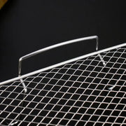 Stainless Steel Air Fryer Grill, Square Air Fryer Baking Rack, Kitchen Household Air Fryer Baking Net, Kitchen Appliance Parts