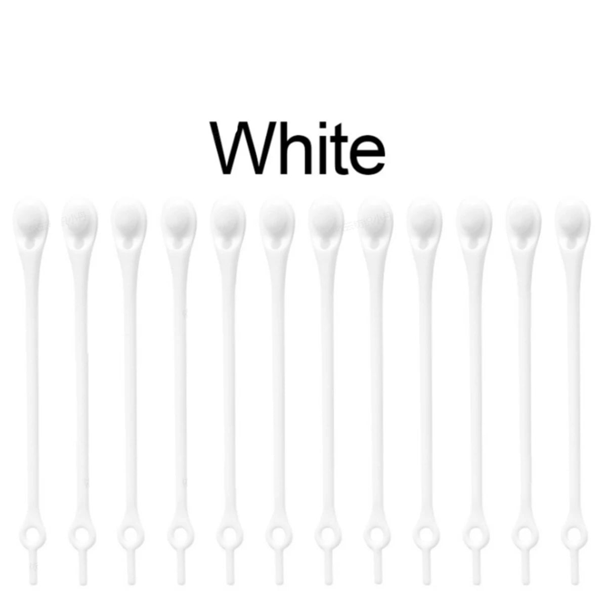 Elastic Silicone No-Tie Shoelaces — 12 Pieces