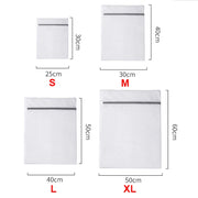 Polyester Mesh Zipper Laundry Bag — Single Size or 4-Piece Set