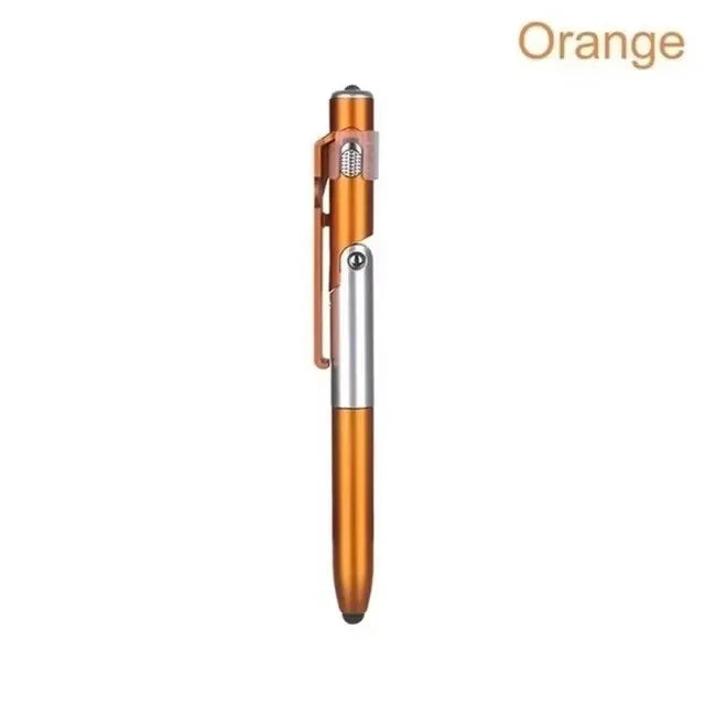 4-in-1 Ballpoint Stylus Pen with Phone Support and Light — 1 Piece