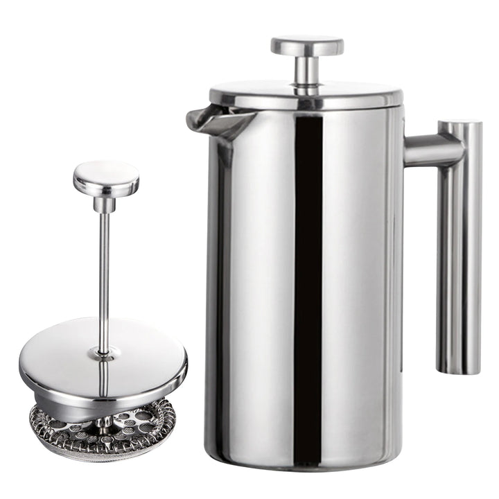 304 Stainless Steel Double-Wall French Press — 350, 800 or 1000 mL