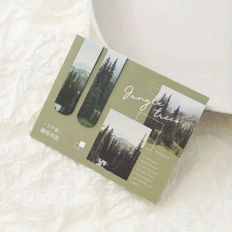 Scenic Magnetic Bookmarks — 2 Pieces