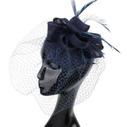 Women's Fascinator Hat Imitation Sinamay Feather Tea Party Pillbox Flower Derby Millinery Church Cocktail Headwear New Design
