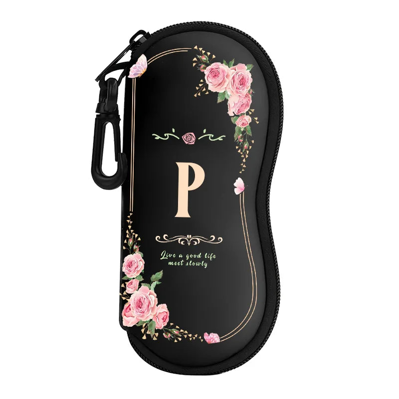 Neoprene Zipper Eyeglasses Pouch — Selected Print