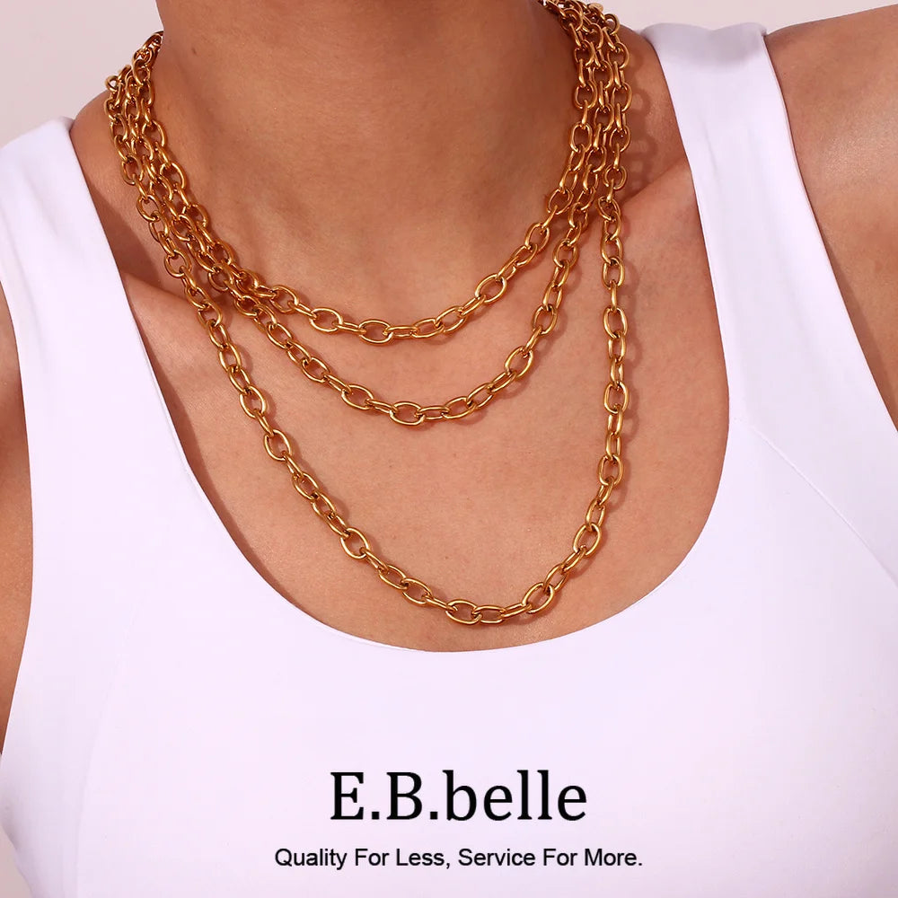 E.B.belle Gold Plated Chain Jewelry