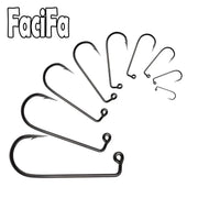 100 pcs 90 Degree Jig Fly Tying Strong Wire Saltwater Freshwater Fish Hook Aberdeen jig fishing size 6 4 2 1 1/0 to 4/0#