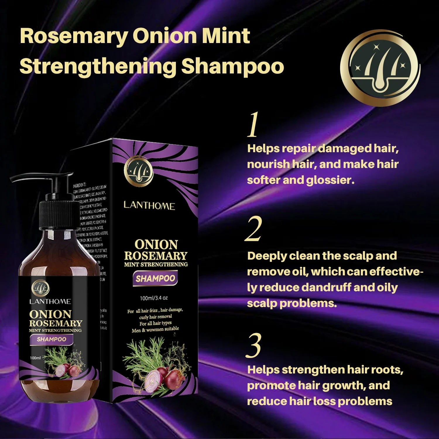 Rosemary Onion Strengthening Shampoo