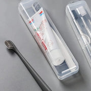 Toothbrush Box Transparent Organizer Case Travel Portable Toothbrush Holder Plastic Toothpaste Box Storage Container