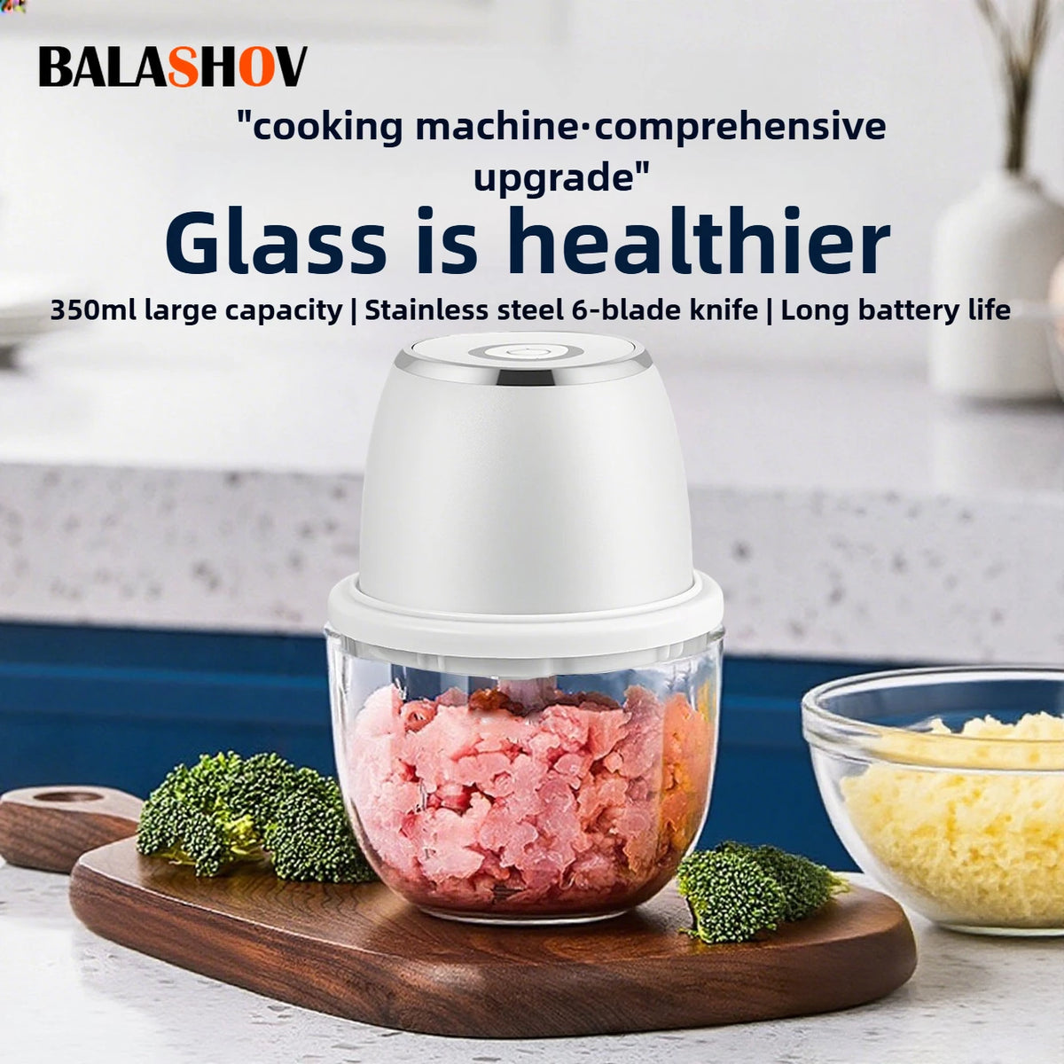 BALASHOV USB Electric Mini Food Chopper