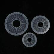 Plastic Ribbon Rosette Maker Templates — 3 Pieces, 9/12/15 cm