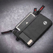 Black Nylon Multi-Compartment Zipper Wallet — 1 Piece
