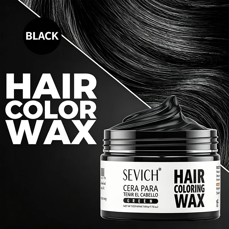 Silver White Temporary Hair Color Wax Pomade Disposable Hair Coloring Mud Natural Washable Hair Styling Clay for Men Girls Women