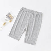 Summer Thin Children Clothing Candy Solid Color Modal Girls Leggings Knne Length Five Casual  Pants for Kids Clothes 2-12 Years