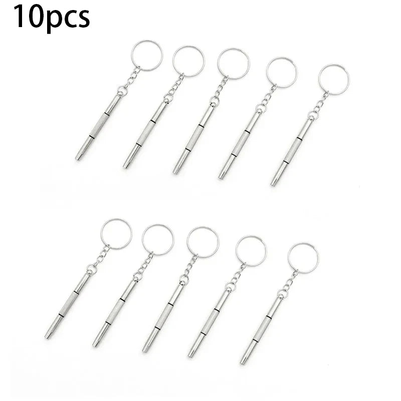 Viewring Stainless Steel Mini Keychain Screwdriver — Selected Pack