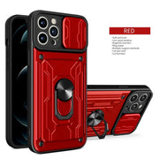 Luxury Shockproof Case For iPhone 17 16 15 14 13 Pro Max 12 11 XR X 8 7 Plus SE2/SE3 Rotation Metal Ring Stand And Card Slot
