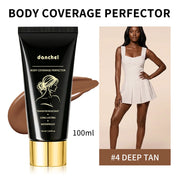 100ml Body Leg Concealer Waterproof Anti Transfer Cover Tattoo Scar Varicose Veins Even Skin Tone Wheat Tan Foundation