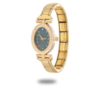 New Vintage Men Women's High Quality Oval Shape Stainless Steel Watch Bracelet Fit 9mm DIY Italian Charm Bangle Jewelry Gifts