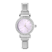 Fashion Luxury DIY 9MM Charm Stainless Steel Shiny Round Square Watch Bracelet Bangle High Quality Y2K Watch Head Christmas Gift