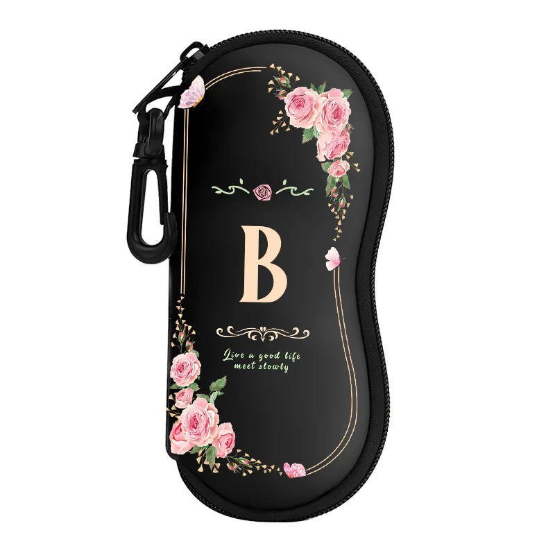 Neoprene Zipper Eyeglasses Pouch — Selected Print