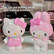 Cute Cartoon Desk Organizer Kawaii Cat Print Pencil Holder Pen Stand Office Storage Container For Women Teens Girls Gift daily