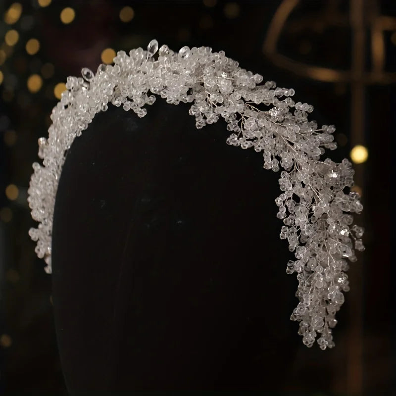 Luxury Crystal Headband Hairband Tiara For Women Rhinestone Bridal Wedding Hair Accessories Jewelry Crown Tiara Headband Gift