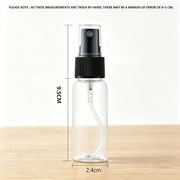Plastic Refillable Spray Bottles — 30 mL, Selected 5- or 10-Piece Pack