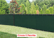Green Fence Privacy Screen Windscreen Cover Fabric -Backyard Privacy Fence, Balcony Deck Privacy Screen with Bindings & Grommets