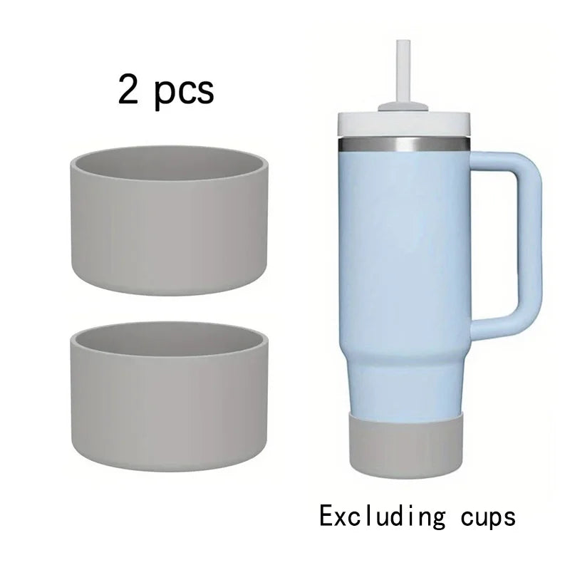 Silicone Tumbler Base Covers — 7.5 cm Fit, Selected 1- or 2-Piece Pack