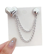 Magnetic Garment Chain Clip — Bow, Heart or Pearl-Style Accent