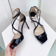 Sequined Gladiator Heel Sandals