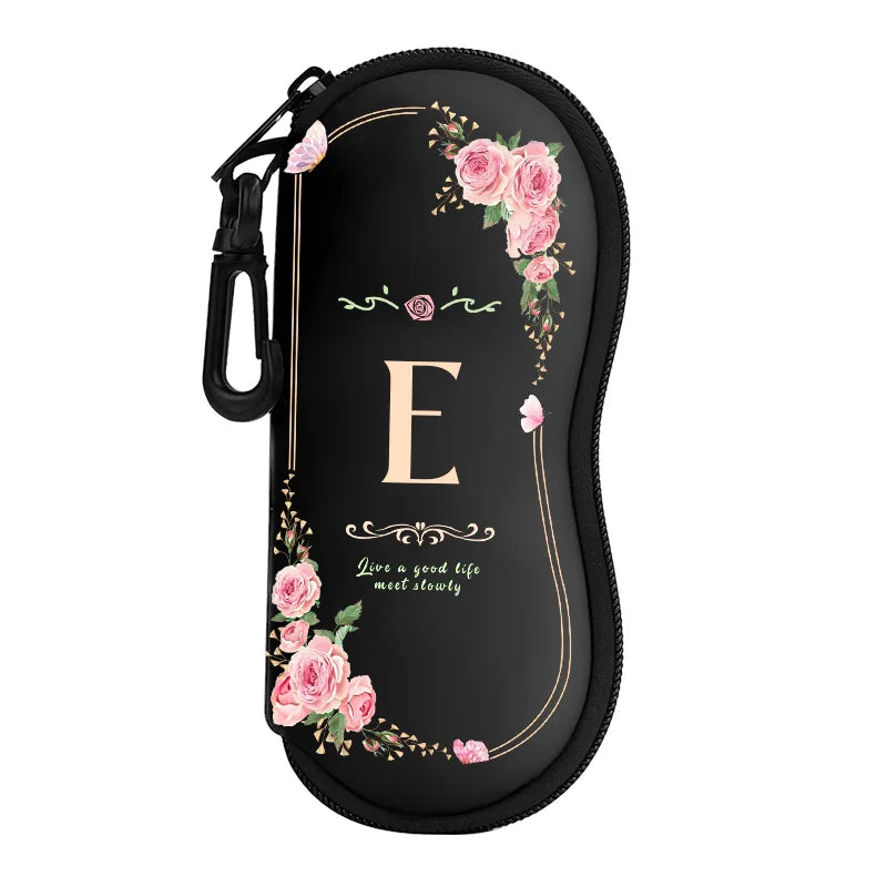Neoprene Zipper Eyeglasses Pouch — Selected Print