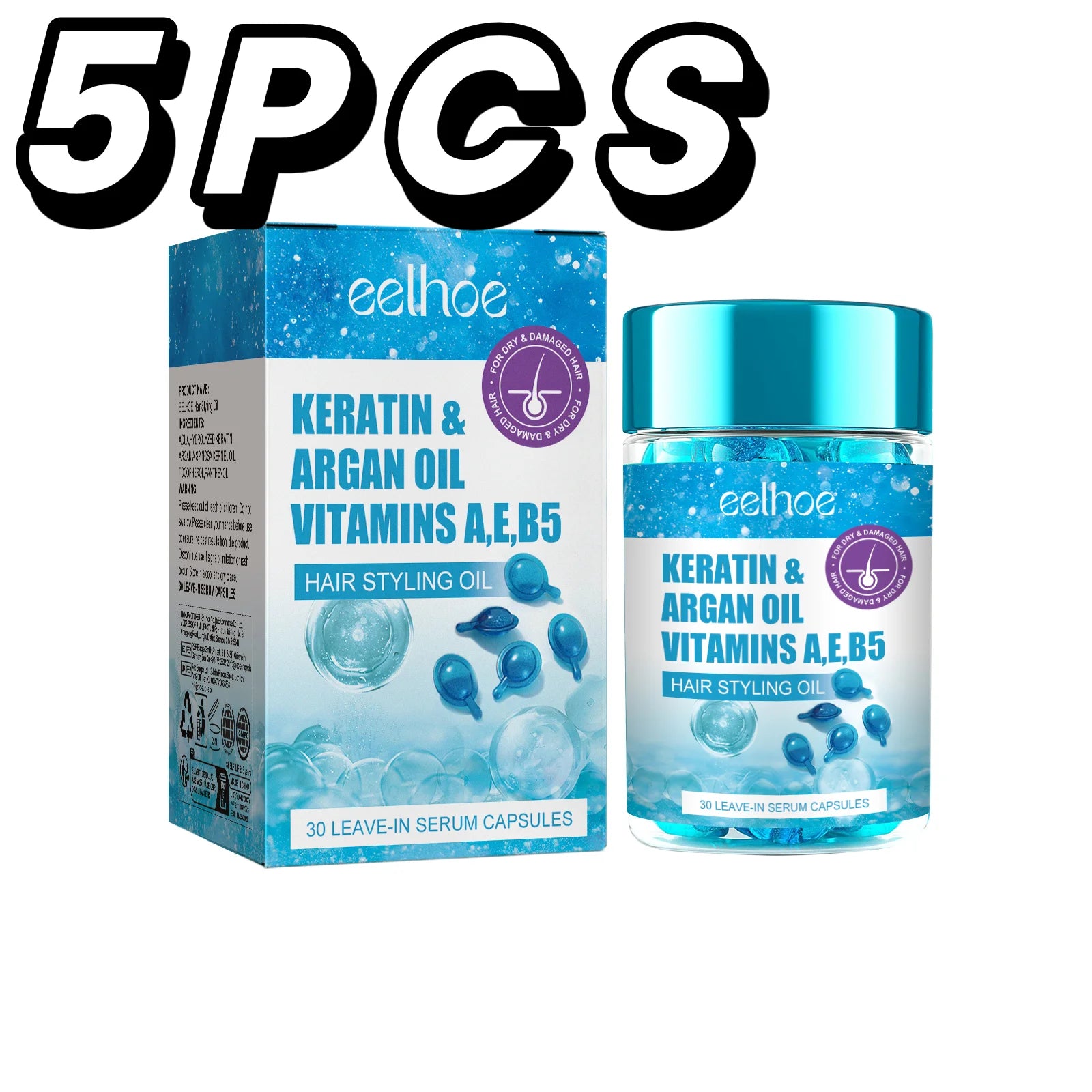 Keratin Vitamin Hair Essence Capsules