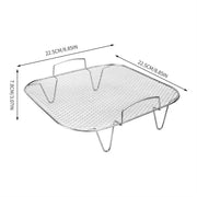Stainless Steel Air Fryer Grill, Square Air Fryer Baking Rack, Kitchen Household Air Fryer Baking Net, Kitchen Appliance Parts