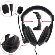 Professional Noise Cancelling Overhead Headphones With Microphone for 2Pin Baofeng Gaming Wired Headsets Earphones