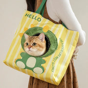 Canvas Pet Carrier Tote — For Cats & Small Dogs