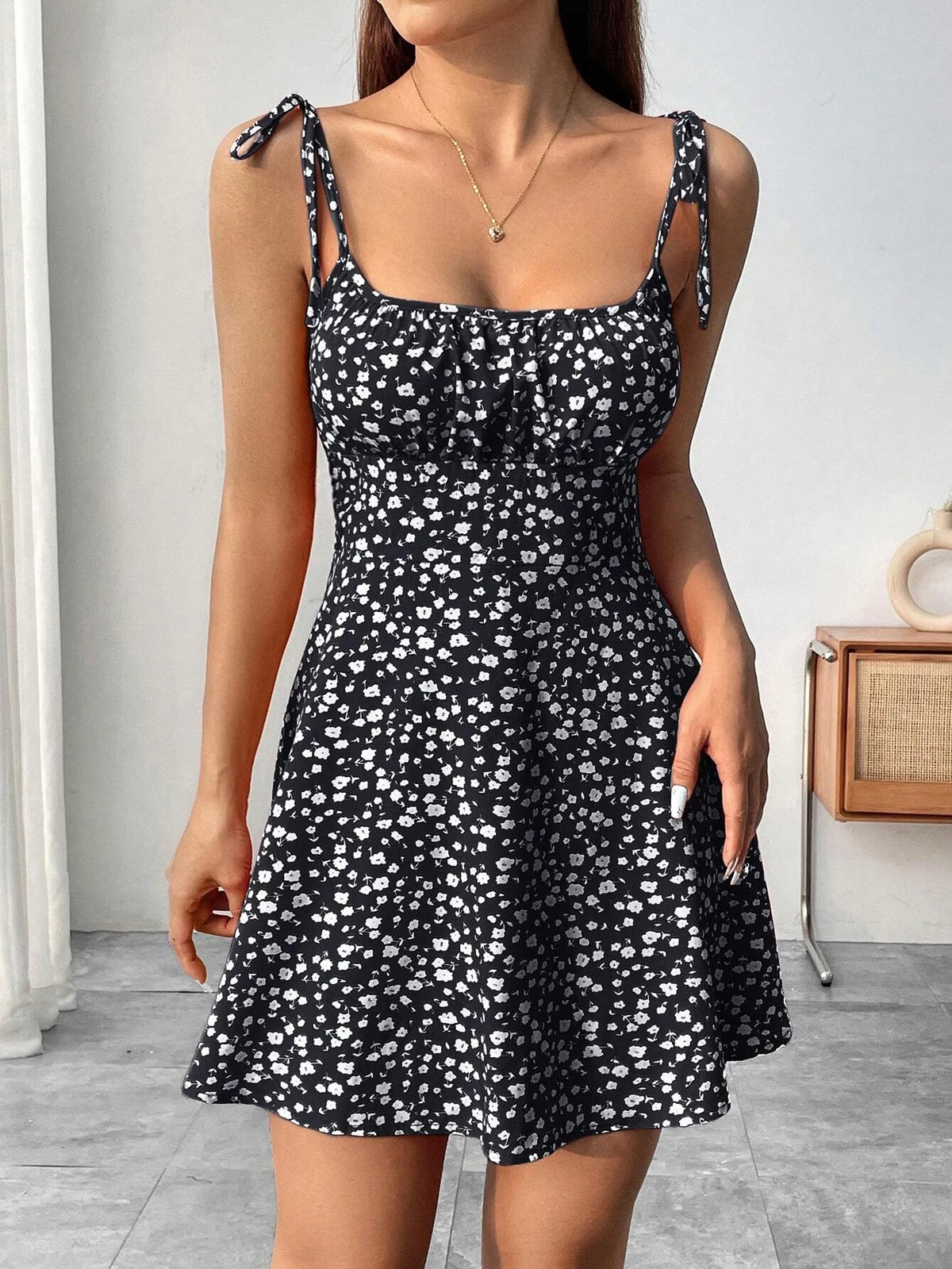 Ladies Spring Summer Floral Print Backless Dress Beach Vacation Clothing Invisible Zipper Strapless Gown Casual Summer Wear