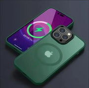 Matte Translucent Phone Case For IPhone 17 Air 16e 15 16 14 13 12 11 Pro Max Plus Magnetic Case Magsafe Wireless Charging Cover