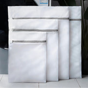 Polyester Mesh Zipper Laundry Bag — Single Size or 4-Piece Set