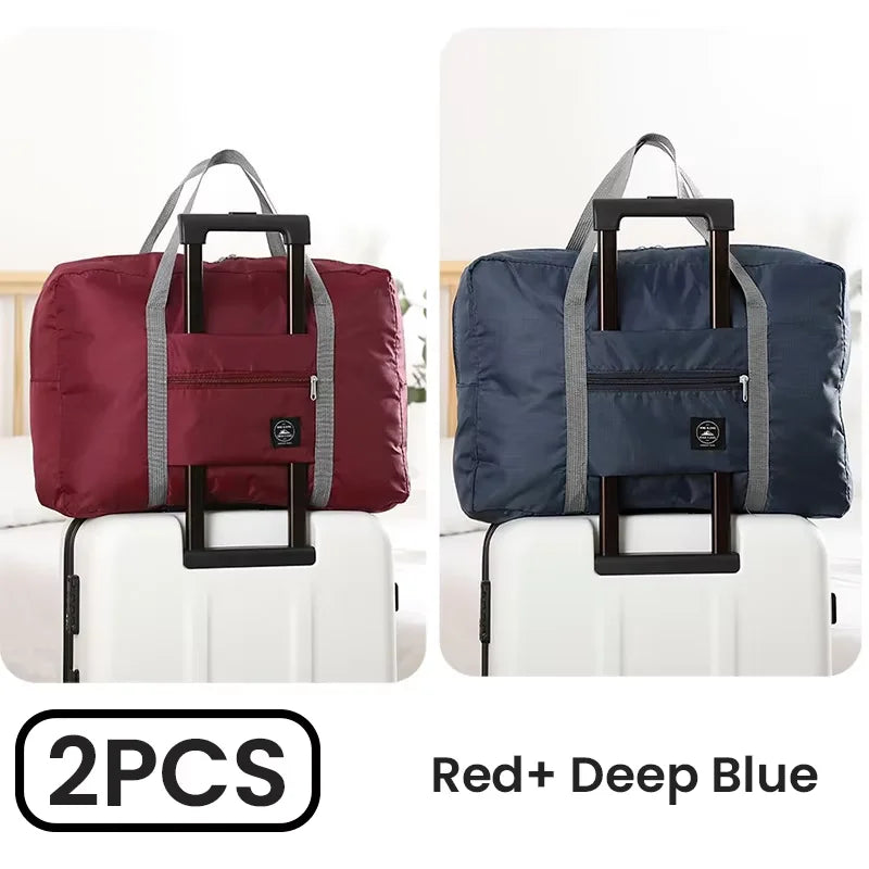 Foldable Polyester Oxford Travel Duffel Bag — 48 × 32 × 16 cm, Selected Pack