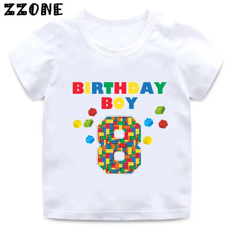 Building Blocks Print Kids T-Shirt