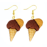 Earrings For Women Girls Cute Foods Hamburg Pizza Chicken Leg Candy Bottle Handmade Candy Kids Funny Resin