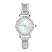 Fashion Luxury DIY 9MM Charm Stainless Steel Shiny Round Square Watch Bracelet Bangle High Quality Y2K Watch Head Christmas Gift
