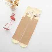 Spring Autumn Girls Cotton Ankle Short Lovely Stockings Cartoon Unicorn Kids Child Knee High Socks Infant Baby Over Knee Socks