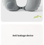 Inflatable Velvet Travel Neck Pillow