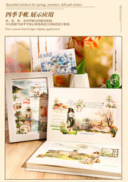 Seasonal Scenery PET Sticker Book — 20 Sheets, Selected Theme — product detail