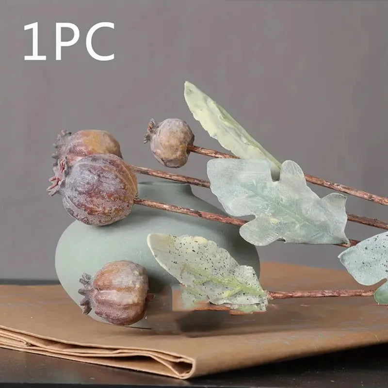 Artificial Seed-Pod Decorative Stem — 1 Piece, Selected Color