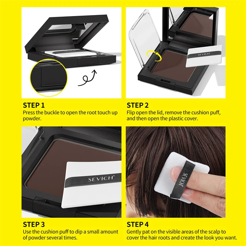 Sevich Hairline Powder Refill Hairline Shadow Powder Root Cover Up Hair Concealer Instantly Cover Makeup Waterproof Hair Powder