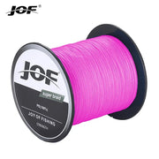 JOF PE Braided X4 Fishing Line, Abrasion Resist Durable Thin Fishing Line For Outdoor Fishing Accessories 300M 500M 1000M